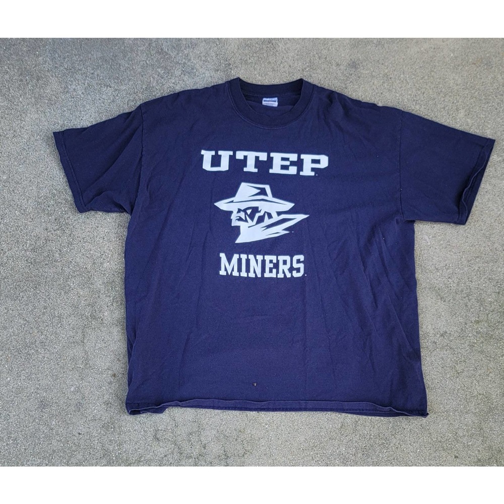 Vtg Jerzees UTEP Miners University Of El Paso T-shirt